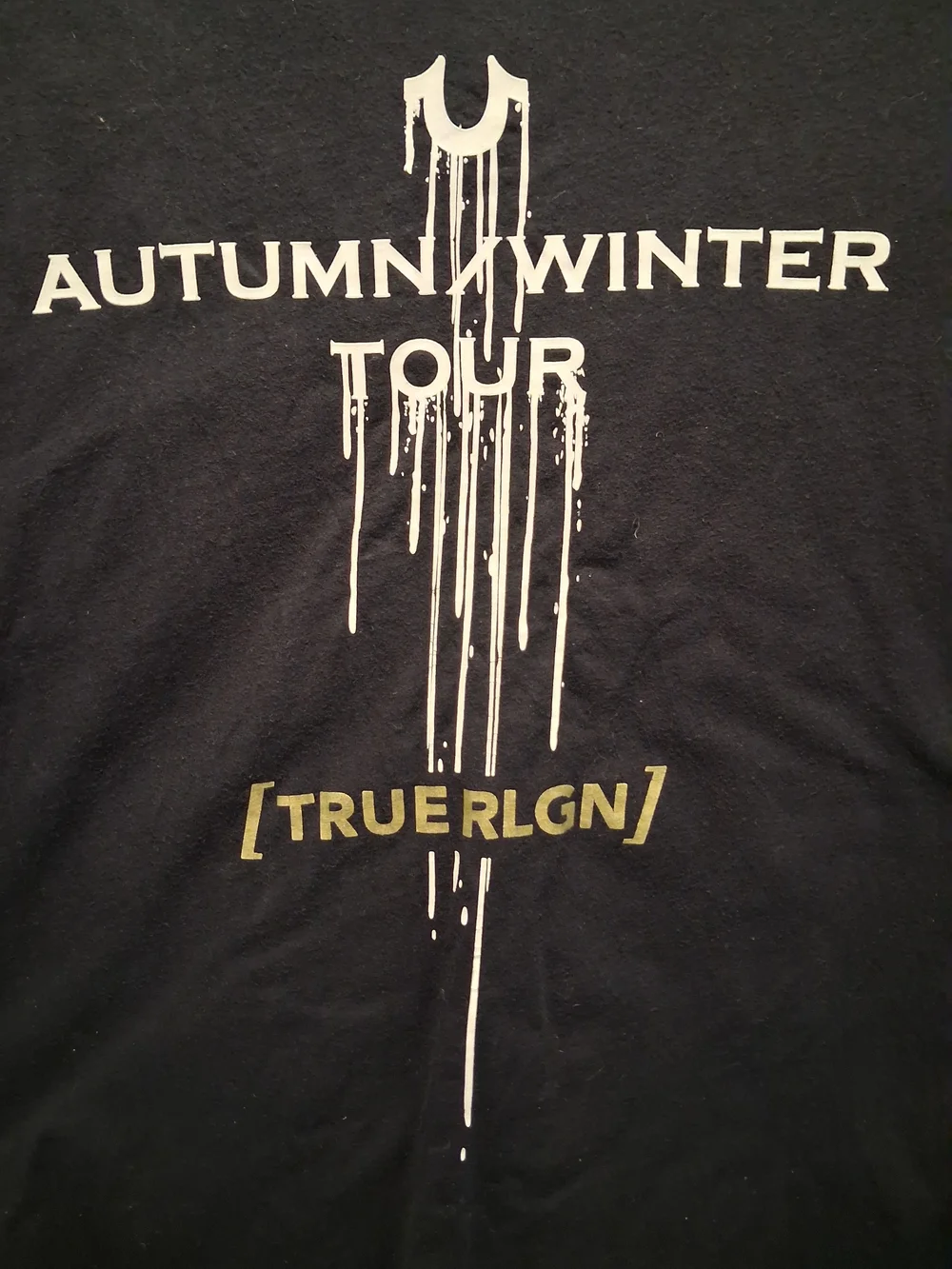 TRUE RELIGI0N Men’s Black 'Autumn Winter Tour' Graphic Tee SIZE XXL